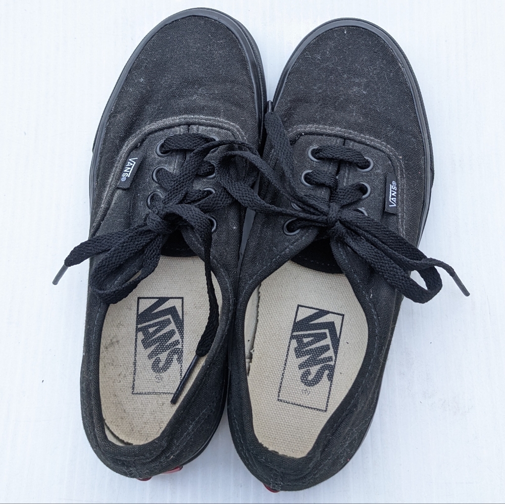 VANS black canvas low top sneakers - Picture 2 of 10